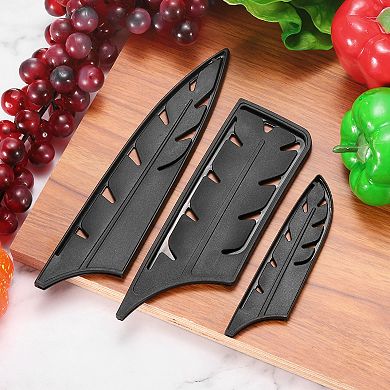 2Pcs Knife Cover Sleeves Blade Edge Guards for 7" Santoku Knife Blade Edge Protector for Kitchen