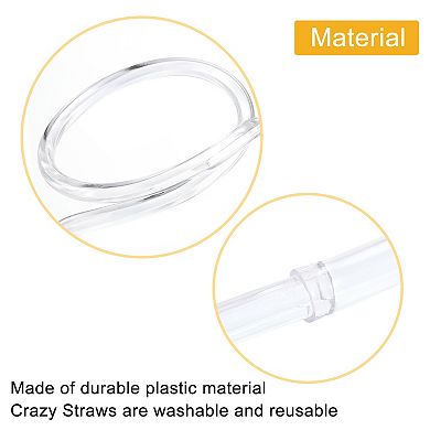 8 Pcs Straw Glasses, Plastic Straw Eye Glasses, Round Novelty Drinking Eyeglasses Reusable Straws