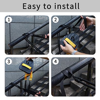 Swimming Arm Strength Training, Swimming Training Equipment Dry Land Cord, Black