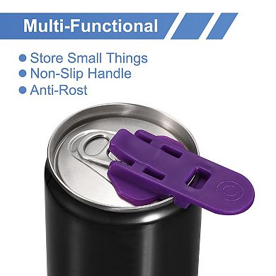 Manual Easy Can Opener, 6 Pack Aluminum Beverage Can Cover Protector, Plastic Can Openers