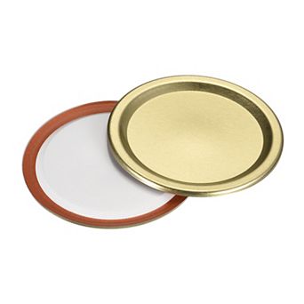 Canning Lids, 24 pc Tinplate Split-type Mason Jar Lid, Regular Mouth Leak Proof Fits Storage Cover