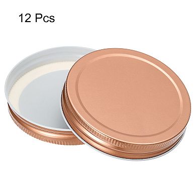 Mason Jar Lids, 86mm/3.39" Wide Mouth Tin Plate Caps Leak Proof for Canning Jars Kitchen Storage