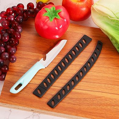 30Pcs Knife Guards Blade Edge Protector Universal Blade Edge Covers for Kitchen, Black
