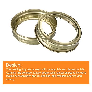 Canning Jar Rings, 48 Pcs Tinplate Split-type Mason Jar Replacement Bands Regular Mouth