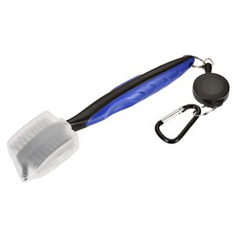 Golf Club Brush Double Sided Dust Groove Cleaner with Extension Cord Clip Protective Shell