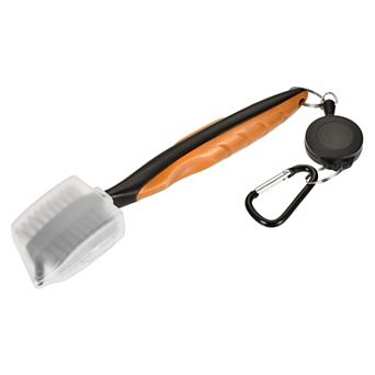 Golf Club Brush Double Sided Dust Groove Cleaner with Extension Cord Clip Protective Shell