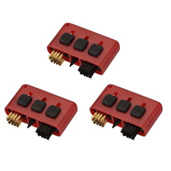 Golf Club Brush 3 in 1 Portable Retractable Dust Groove Cleaner Pack of 3