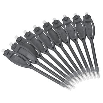 Golf Scoring Pencils with Eraser, 10 Pack Oval Clip Plastic 2H Marker Pens