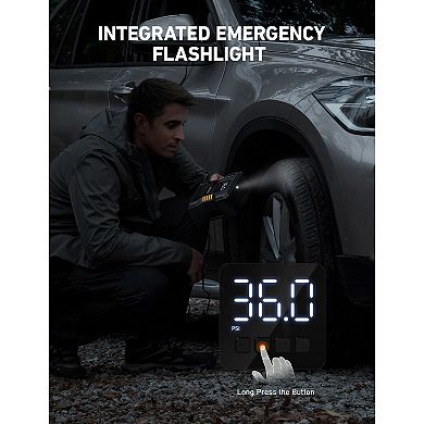 AstroAI Portable Tire Inflator, 150PSI Air Compressor with Digital Pressure Gauge