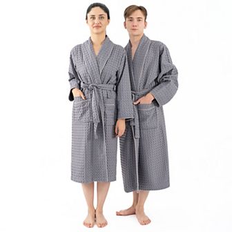 Adult American Soft Linen Luxury Waffle Bathrobe