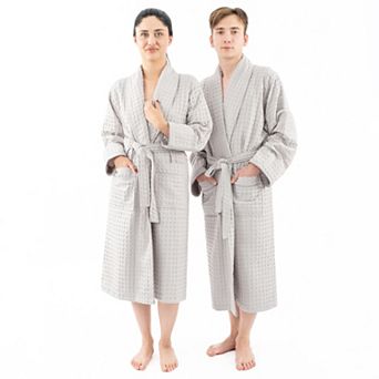 Adult American Soft Linen Luxury Waffle Bathrobe