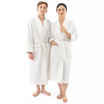 Adult American Soft Linen Luxury Waffle Bathrobe