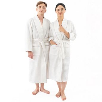 Adult American Soft Linen Luxury Waffle Bathrobe
