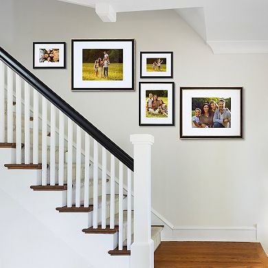 Camden Reed 5-Piece Black & Gold Finish Mixed Gallery Wall Frame Set