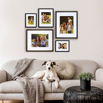 Camden Reed 5-Piece Black & Gold Finish Mixed Gallery Wall Frame Set