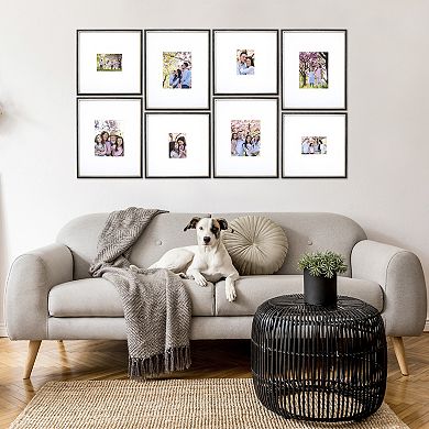 Camden Reed Arcadia 8-Piece Black & Silver Molding Oversized Gallery Wall Frame Set