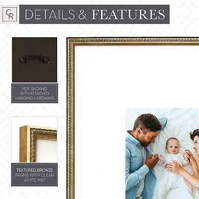 Camden Reed Arcadia 8-Piece Brass Molding Oversized Gallery Wall Frame Set