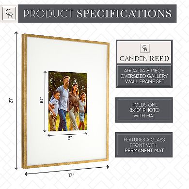 Camden Reed Arcadia 8-Piece Bronze Finish Oversized Gallery Wall Frame Set