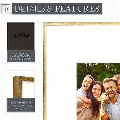 Camden Reed Arcadia 8-Piece Bronze Finish Oversized Gallery Wall Frame Set