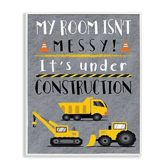 Stupell Home Decor Construction Kid's Room Sign