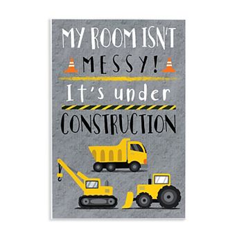 Stupell Home Decor Kids Under Construction Room Sign Wall Art