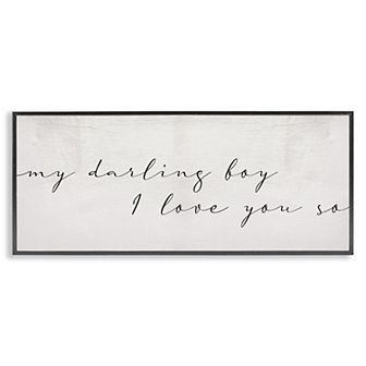 Stupell Home Decor My Darling Boy I Love You So Wall Art