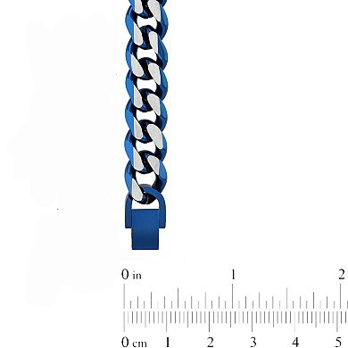 Steel Nation Men's Two-Tone Stainless Steel Curb Link Bracelet