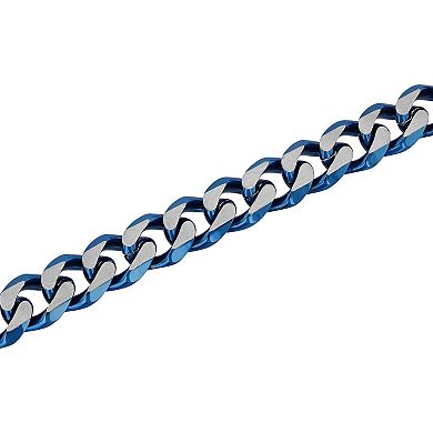 Steel Nation Men's Two-Tone Stainless Steel Curb Link Bracelet