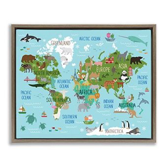 Stupell Home Decor Kid's Favorite Animals Wall Art