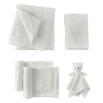 Levtex Baby Cloud Muslin Cocoa/Beige 5 pc Bedding Set