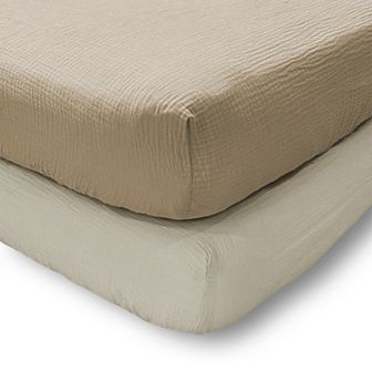 Levtex Baby 2 pc Cloud Muslin Fitted Sheet Set