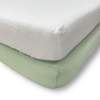 Levtex Baby 2 pc Cloud Muslin Fitted Sheet Set