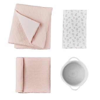 Levtex Baby Mills Waffle Taupe 4 pc Baby Crib Bedding