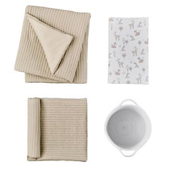 Levtex Baby Mills Waffle Taupe 4 pc Baby Crib Bedding