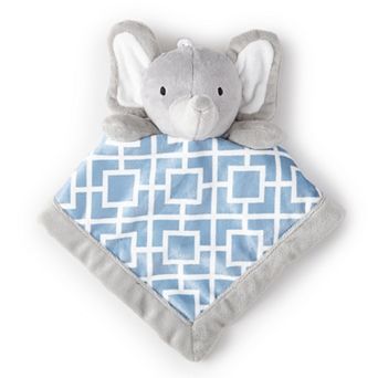 Levtex Baby Gray Elephant Plush Security Blanket