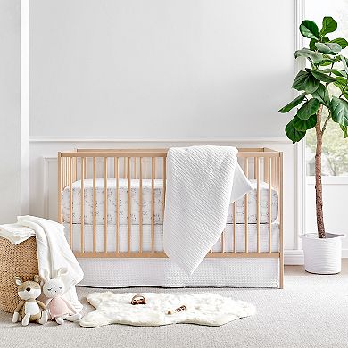 Levtex Baby Mills Waffle White 4-pc. Baby Crib Bedding