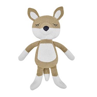 Levtex Baby Mills Waffle Taupe Fox Plush Stuffed Animal