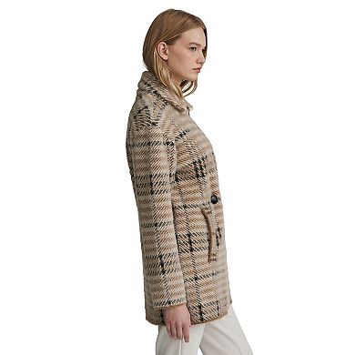 Women's NVLT Eyelash Bold Check Coatigan