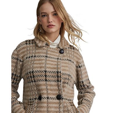 Women's NVLT Eyelash Bold Check Coatigan