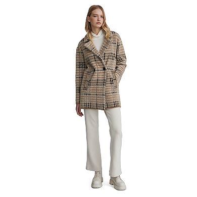 Women's NVLT Eyelash Bold Check Coatigan