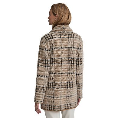 Women's NVLT Eyelash Bold Check Coatigan