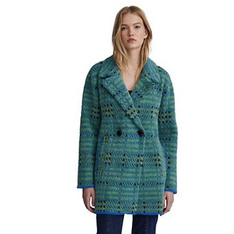 Women's NVLT Eyelash Bold Check Coatigan