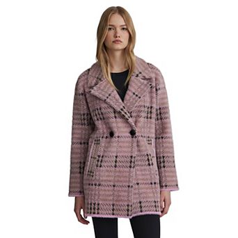 Women's NVLT Eyelash Bold Check Coatigan