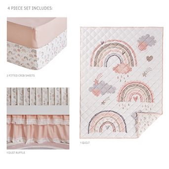 Levtex Baby Over the Rainbow 4 pc Crib Bedding Set