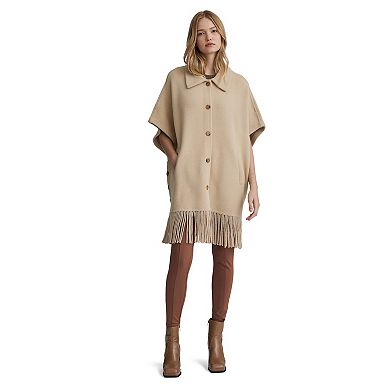 Women's NVLT Mink Eyelash Short Fringe Coatigan