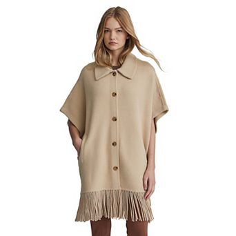 Women's NVLT Mink Eyelash Short Fringe Coatigan