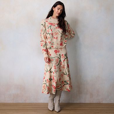 Petite LC Lauren Conrad Mockneck Pullover Sweater