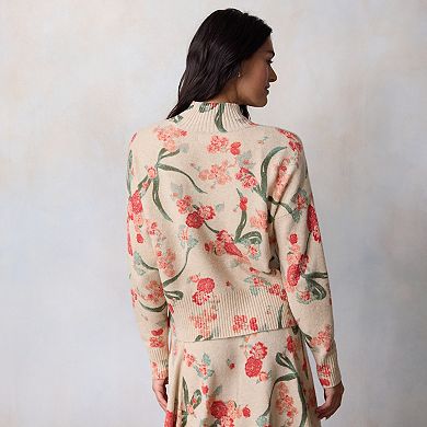 Petite LC Lauren Conrad Mockneck Pullover Sweater