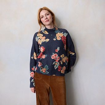 Petite LC Lauren Conrad Mockneck Pullover Sweater