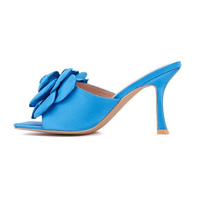 New York & Company Women's Gardenia Slide Heels